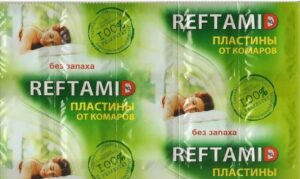 Reftamid Пластины от комаров без запаха 10шт