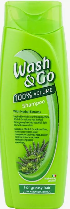 Wash&Go Шампунь Травы (для жирных волос) 400мл