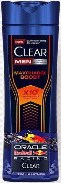 Clear Men Шампунь против перхоти MAXCHARGE BOOST 330мл