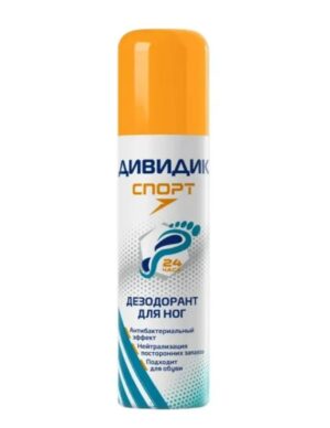Дивидик Спорт дезодорант для ног и обуви 150 мл