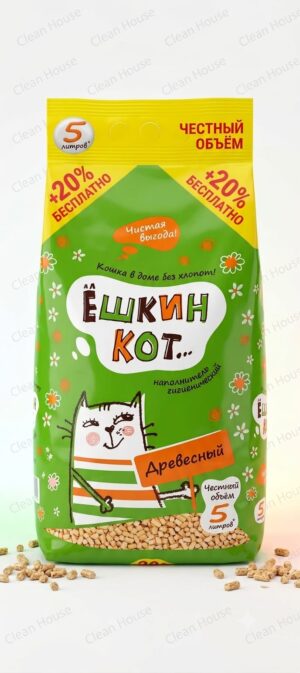 Алёшкин Кот наполнитель Древесный 5л